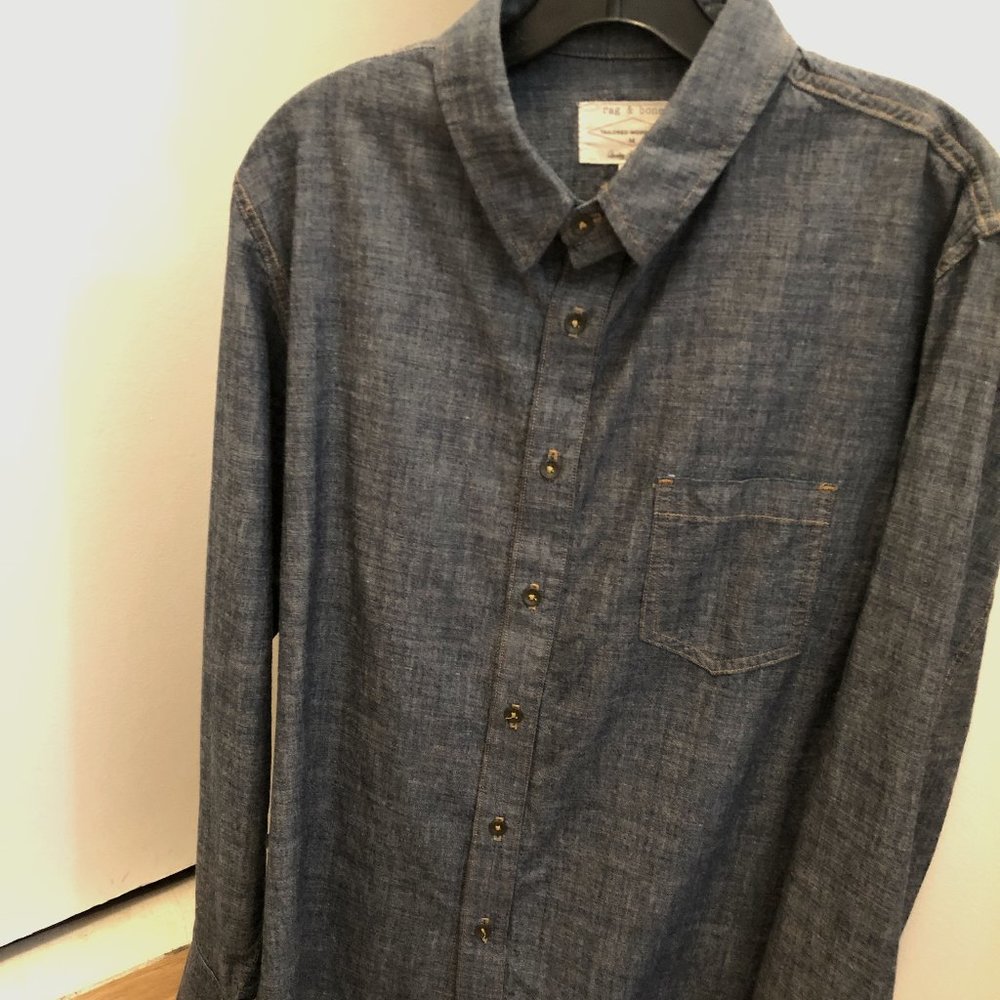 Rag and Bone Chambray Men's Shirt M